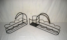 MATEGOT - 2 ORANGEADE GLASS HOLDERS - design 50