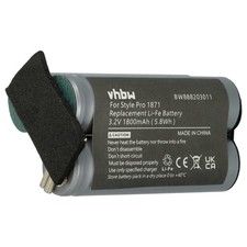 Batterie remplace Moser 1871-0071 pour tondeuse 1800mAh 3,2V LiFePO4