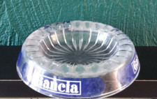 cendrier gancia étiquette bleue en verre