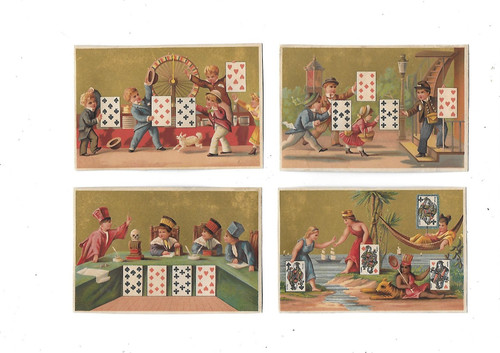Chromos anciens 7 cms - 7,