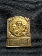 Médaille plaquette chien de