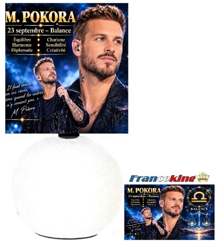 Pokora lampe chevet signe - m.pokora,