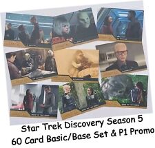 Star Trek Discovery Saison 5 (Cinq) - 60 Carte de Base / Ensemble & P1 Promo