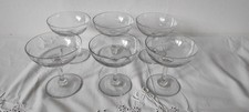 6 Coupes à champagne en cristal vintage ancienne