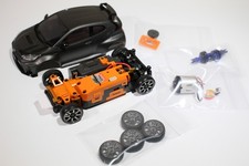 Kyosho MINI-Z MA-010 ASF Orange Chassis & Yaris Gunmetal Body set USED