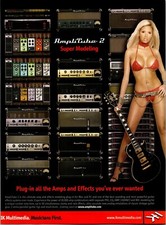 2005 • AMPLI TUBE 2 Super Modeling print ad • Vintage Y2K ADV-57