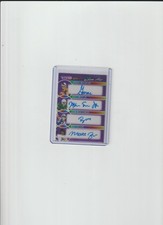 2025 Leaf Vivid Autograph Colorful Quads Macintyre Smith Jr Montgomery Zollers