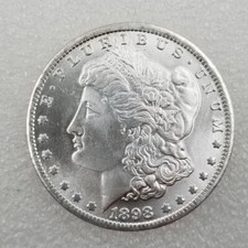 1898 S Morgan Silver Dollar $1 Brilliant Uncirculated BU 90% Silver