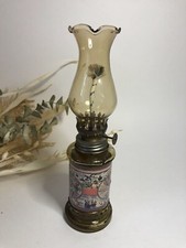 Petroleum Lamp - Yellow Glass - Made in Hong Kong - Wick OK