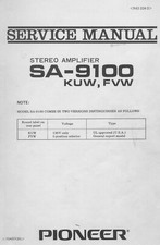 Service Manuel D'Instructions