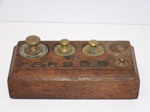 Ancienne boite poids - boite, de