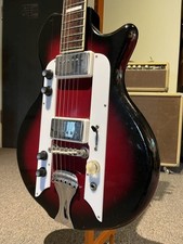 Electric Guitar Airline Town & Country Bizarre Vintage Red Burst Made in 1961