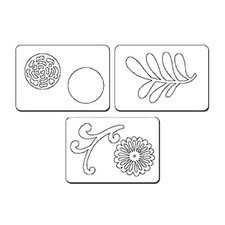 CUTTING DIES 3 MATRICES DE DECOUPE SIZZIX SET DE FLEURS SIZZLITS 7384
