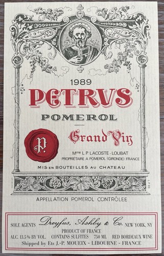 étiquette grand vin pomerol - grand,