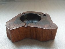 Varnished Raw Wood Ashtray