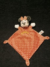 Doudou plat Minnie marron pois
