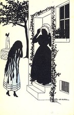 Illustrated postcard Frau Holle Lady Holle Conte Brothers Grimm (1387)