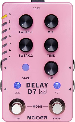 Delay pedal dual - d7, pedal,