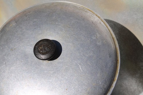 Aluminum pot skillet - aluminum, lid