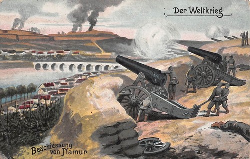 Bombardement namur carte - bombardement, la