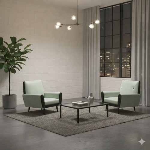 Fauteuils vintage black and - vintage,
