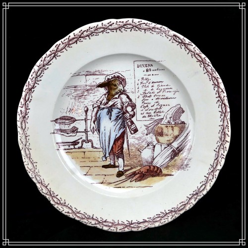 Assiette faience de - en,