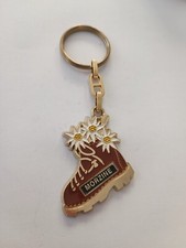 Vintage 80' MORZINE Keychain Mountain Ski Hiking Shoe Keychain