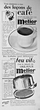 1952 LE GRILL OVEN MELIOR LA COFFEE MAKER PISTON PRESS AD