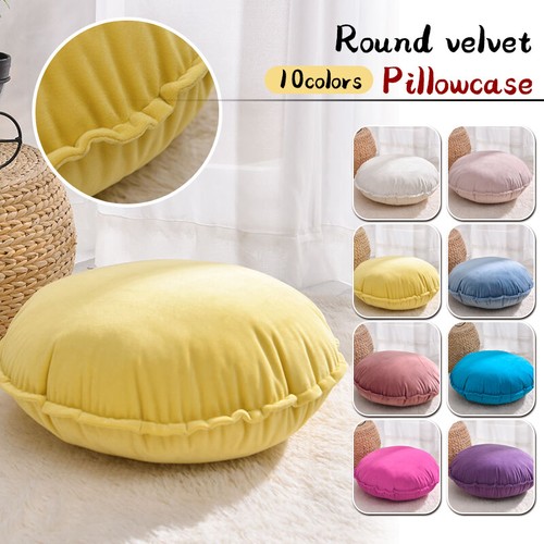 Velvet round seat cushion - round,