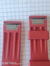 Bracelet caoutchouc rouge