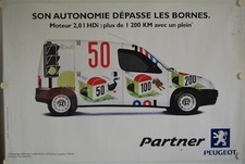 PEUGEOT 2001 PARTNER POSTER SOUND AUTONOMY EXCEEDS THE BOUNDS