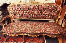 CANAPÉ CANAPÉ SIÈGE BANC MEUBLE baroque rococo Louis taille XV XVI empire ancien baroque