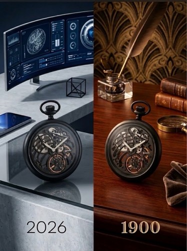 Superbe montre poche art - superbe, de