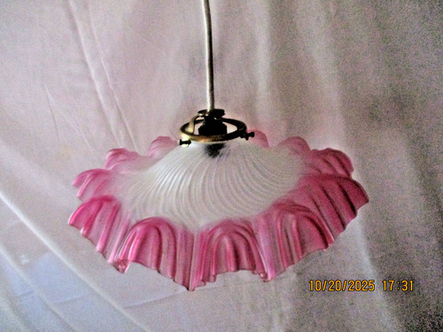 Suspension lampe verre opalin