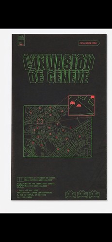 Space invader carte invasion - invader, d'invasion