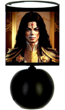 Lampe de chevet céramique. Personnage Michael Jackson !!