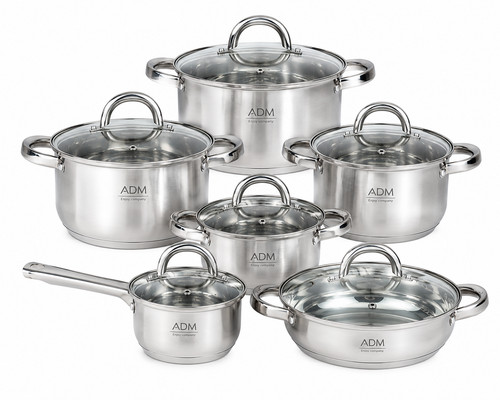 Batterie cuisine inox 12 - cuisine,