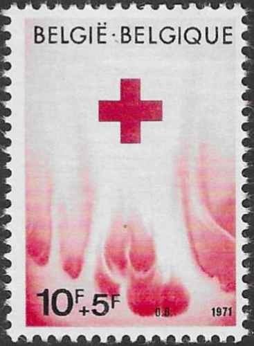 Timbre croix rouge belgique - timbre,
