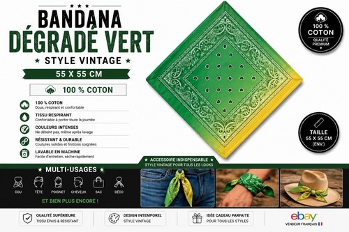 Bandana foulard dégradé - bandana,