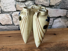 ?Stunning Antique Denbac Denert Ceramic Tripod Amphora Vase Floral Decor