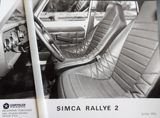 Photo presse SIMCA 1000 Rallye