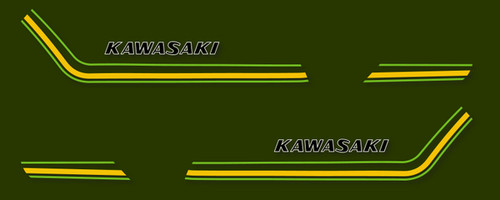 Kawasaki 400 stickers - kawasaki, a3