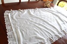 Antique English Embroidery Cot Duvet Cover / 750922