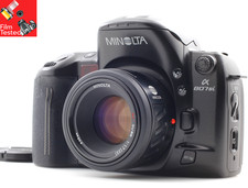 Appareil photo argentique MINOLTA Dynax α 807si objectif AF 50mm F1.7 testé...