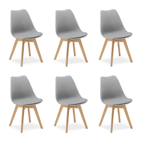 Chaises cuisine gris - chaises,