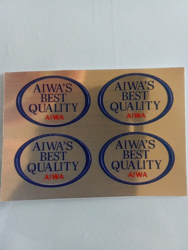 Four stickers for aiwa - stickers,