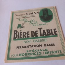 Ancienne étiquette bière