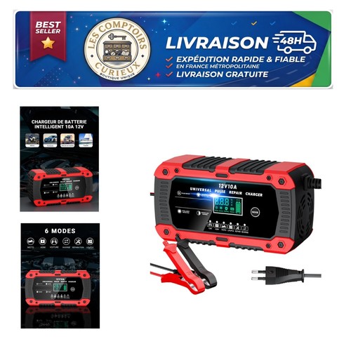 Chargeur batterie 12v 10a - de,