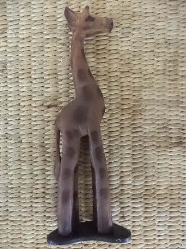 Décoration girafe bois - en,
