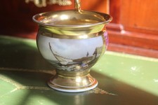 Large Paris Porcelain Chocolate Cup, Restoration Era - CHARLES X